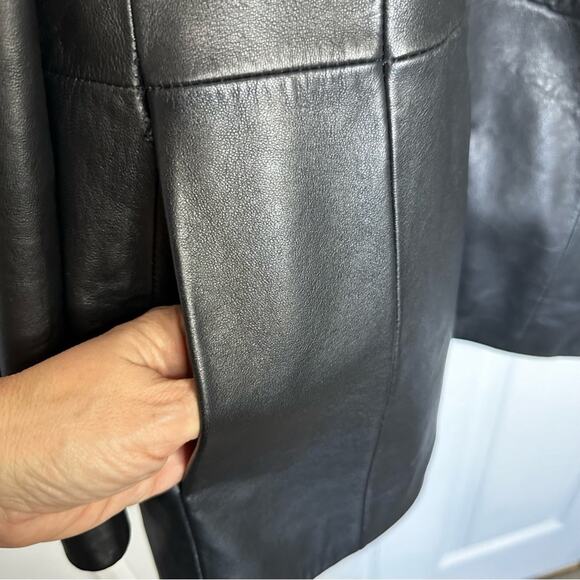 Wilson’s leather jacket red satin lining WL Plus 2x black pockets - Picture 5 of 14